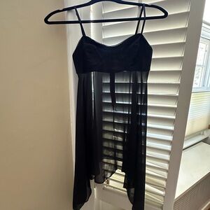 Black xsmall goth sexy top festival or lingerie. Worn once for a photo shoot.